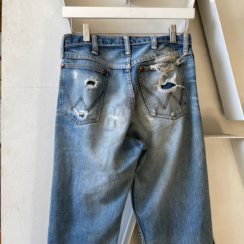 70’s Repaired Wrangler Denim - 26” x 33”
