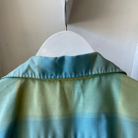 60’s Penney’s Plaid Loop Collar - Large