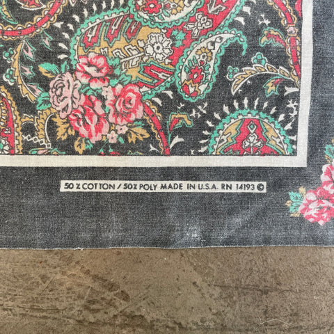 70’s Faded Paisley Bandana - OS
