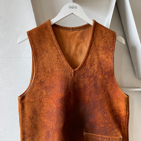 40’s Cowhide Sidebuckle Vest - Medium
