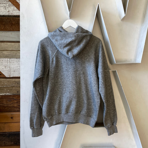 70’s Heather Grey Hoodie - Medium