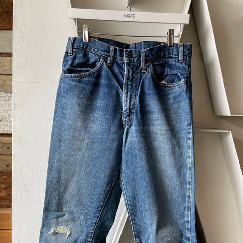 70’s Orange Tab Flares - 31” x 35”