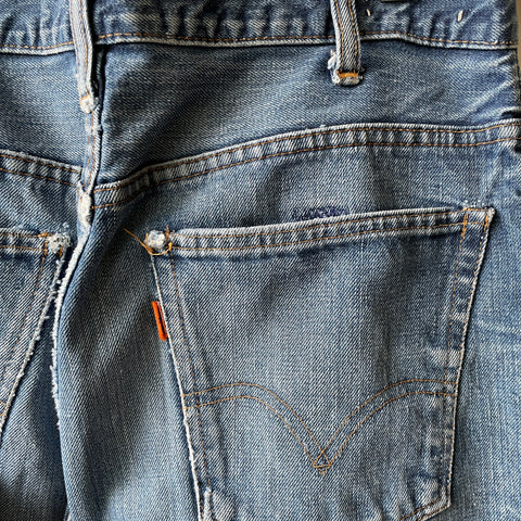 70’s Orange Tab Flares - 31” x 35”