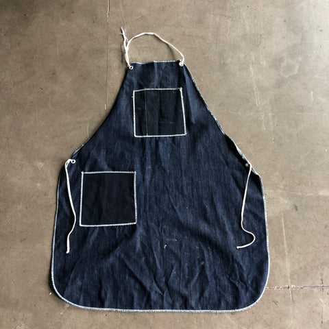 Old Denim Work Apron - OS