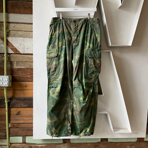 60’s Military Class 2 Poplin Camo Trousers - 34” x 28”