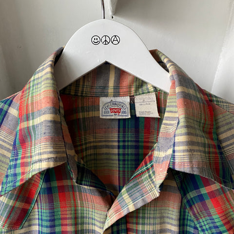 80's Levi’s Plaid Shirt - Medium