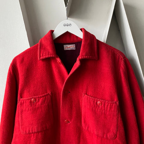 60's Fleece Button Up - Large