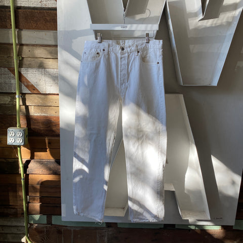 90's White Levi’s 501 - 34” x 29”