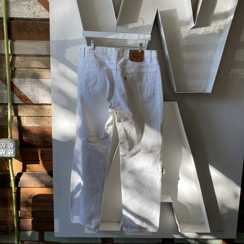 90's White Levi’s 501 - 34” x 29”