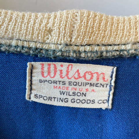 50’s Wilson Satin Crewneck Warm Up - Medium