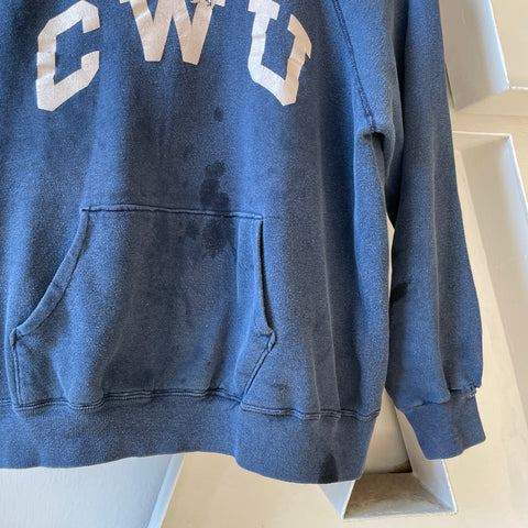 80’s Champion Thrashed CWU Hoodie - Large