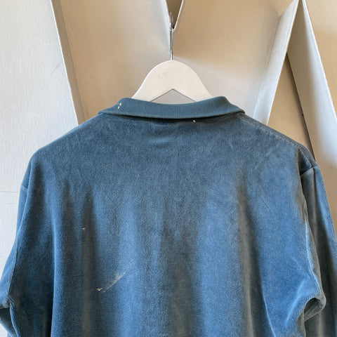 60’s Painted Velour Quarter Zip - Medium