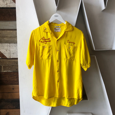 60's Rayon Larry’s Bowling Shirt - Medium
