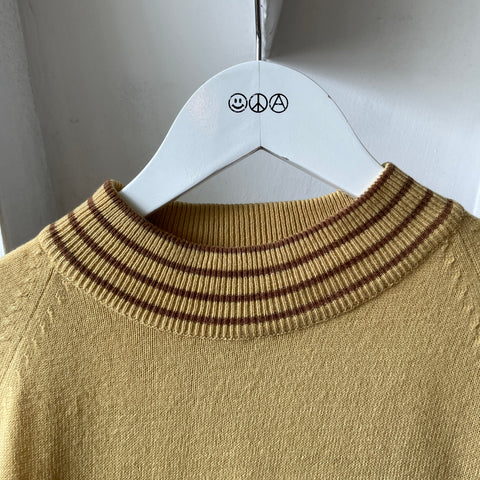 60’s Mock Neck Raglan Sweater - Medium