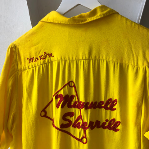 60's Rayon Larry’s Bowling Shirt - Medium
