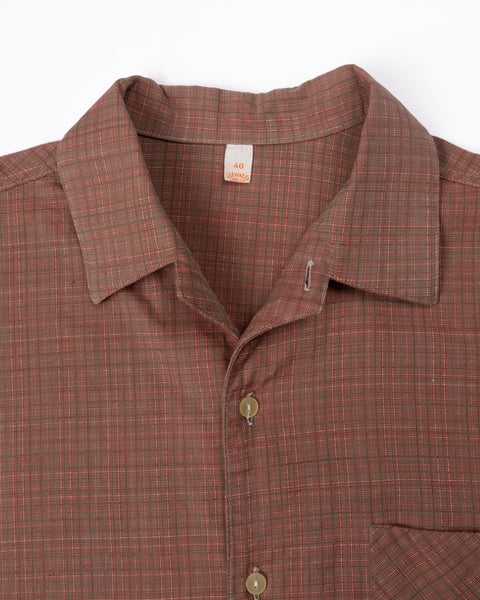 80’s Plaid Euro Button-Up - Medium