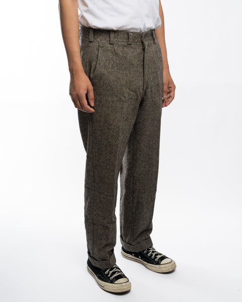 70’s Flecked Wool Grey Trousers - 30” x 27.5”