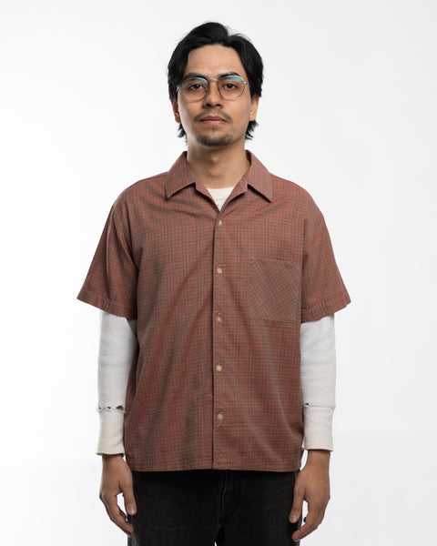 80’s Plaid Euro Button-Up - Medium