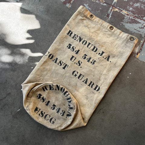 50’s Coast Guard Canvas Bag - OS