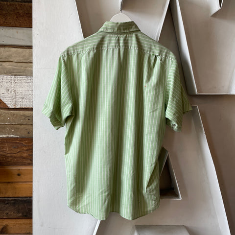 60’s Newport Striped Work Shirt - Large