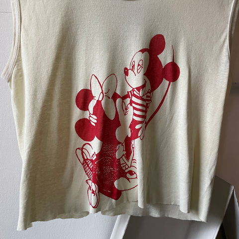 80’s Naughty Disney Cropped Tee - Small