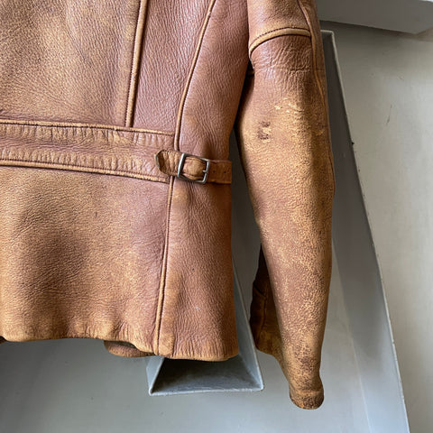 50’s Buckskin Fringe Pocket Leather Jacket - Small