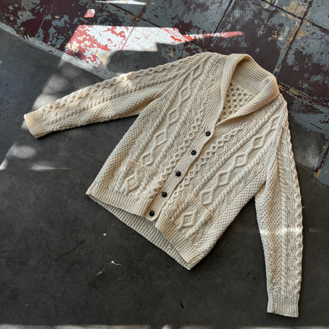 70’s Chunky Knit Cardigan - XL