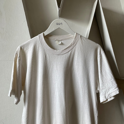 80’s Blank White Tee - Medium