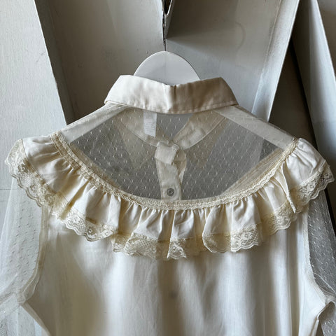 70’s Lace Wrangler Western Shirt - Medium
