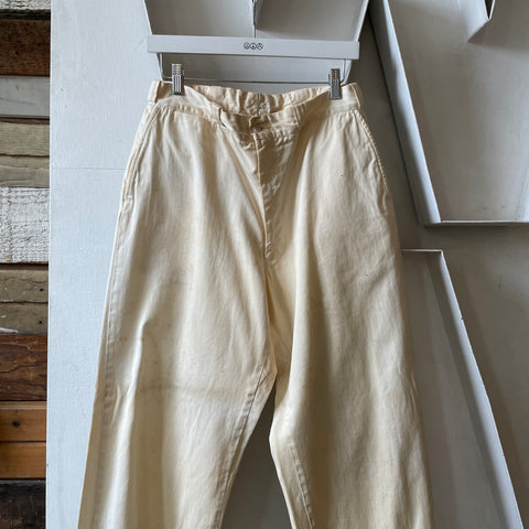 50’s Big Mac Sail Cloth Trousers - 28” x 27.5”