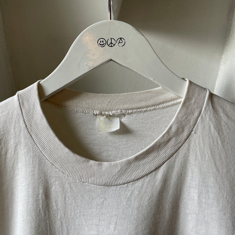 80’s Blank White Tee - Medium