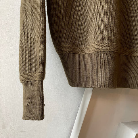 40’s Red Cross Knit Sweater - Large