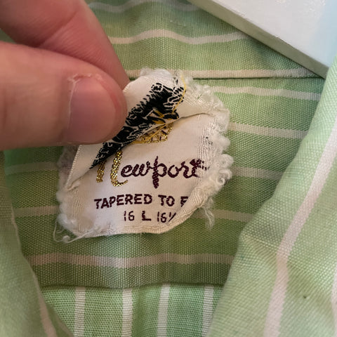 60’s Newport Striped Work Shirt - Large