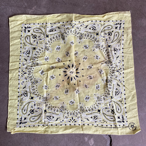 90’s Faded Yellow Bandana - OS
