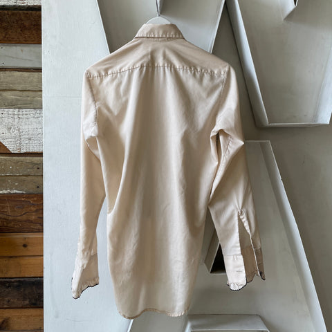 70’s Ruffled Button Up - Small