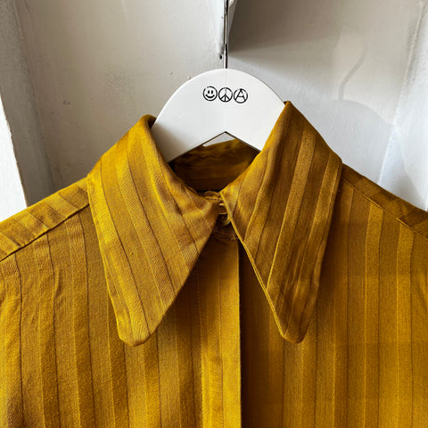 50’s Striped Rayon Shirt - Small