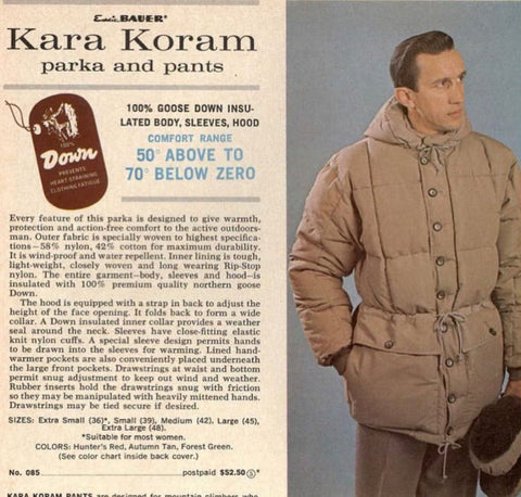 60's Eddie Bauer Kara Koram Down Parka - Large
