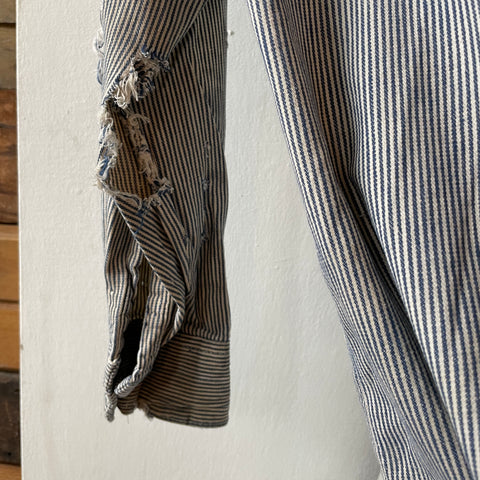 70’s Lee 1/3 Zip Work Shirt - Medium