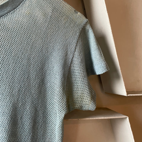 70’s Blue Mesh Tee - Medium