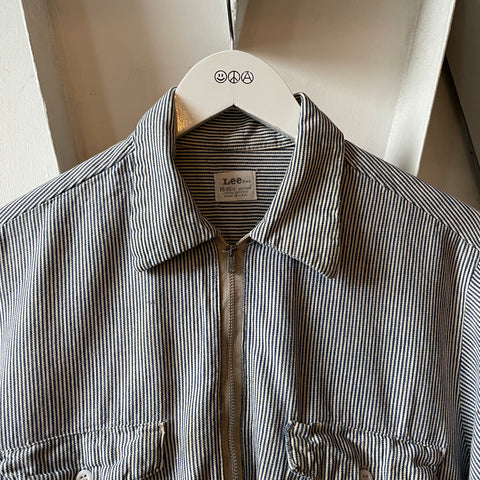 70’s Lee 1/3 Zip Work Shirt - Medium