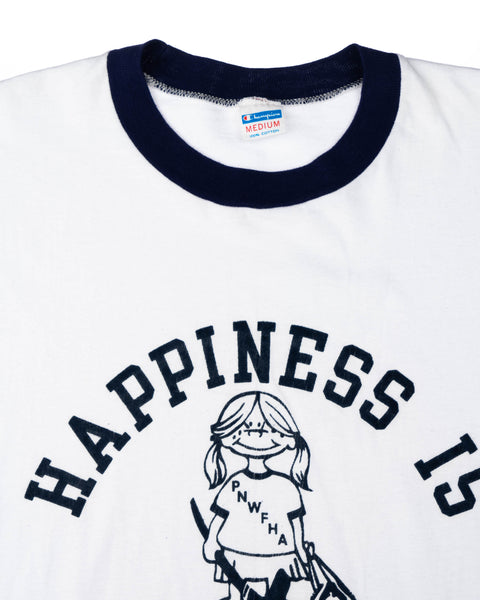 70’s Champion Blue Bar Hockey Tee - Small