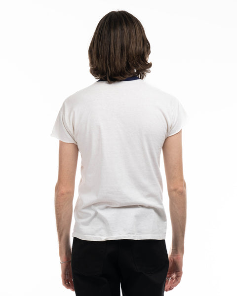 70’s Phys Ed Champion Blue Bar Tee - Small