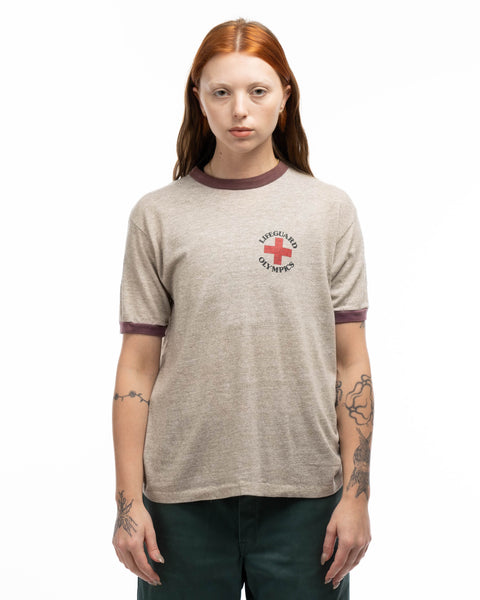 70’s Lifeguard Olympics Ringer Tee - Medium
