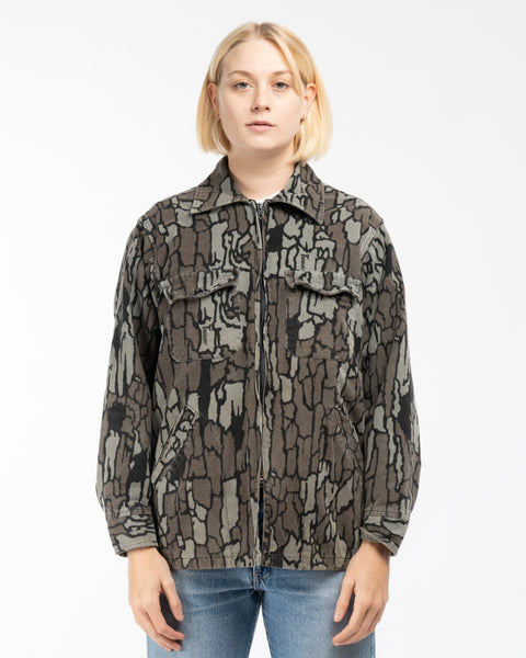 80’s Trebark Camo Zip Shirt - Large