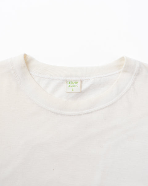 80’s Boxy Blank White Tee - Medium