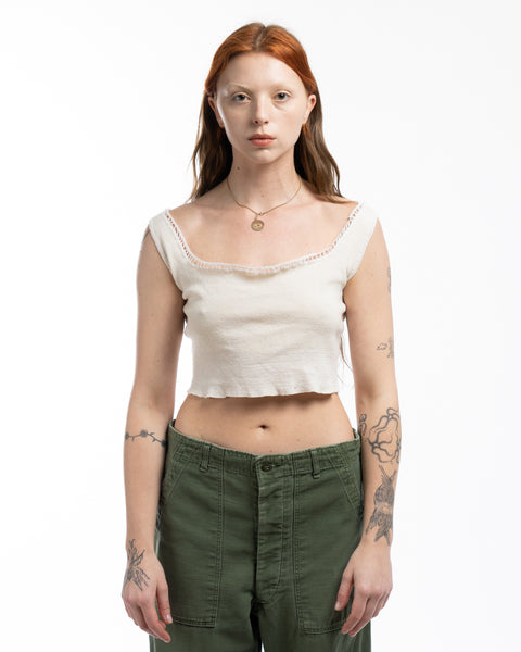 40’s Cropped Knit Tank - Medium