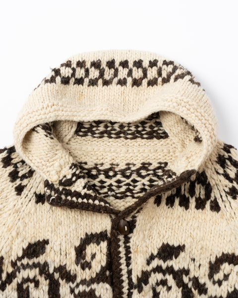 70’s Homemade Hooded Cowichan - Medium