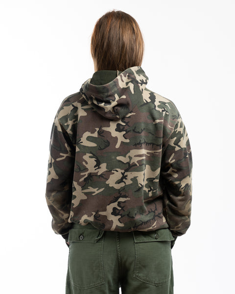 70’s Thrashed Camo Zip Hoodie - Medium