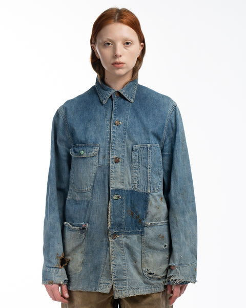 40’s Sanforized Denim Chore Coat - Large
