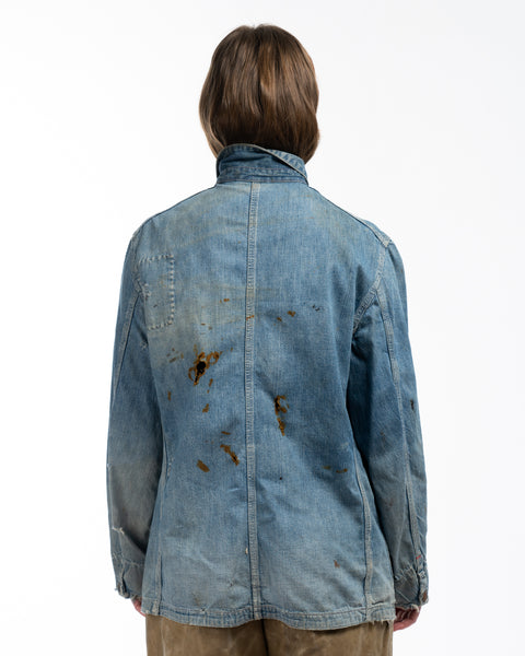 40’s Sanforized Denim Chore Coat - Large